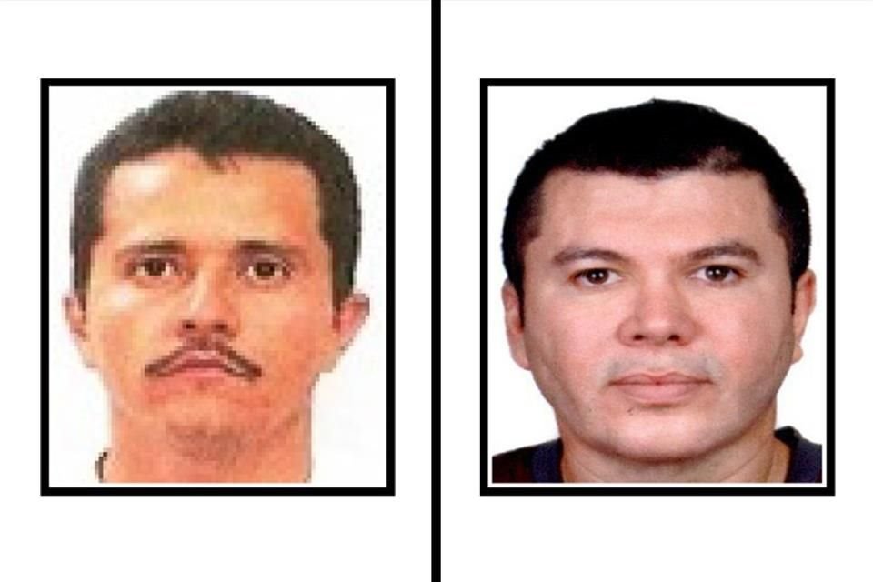 Nemesio Oseguera Cervantes, 'El Mencho', y su cuñado Abigael González Valencia, 'El Cuini'.