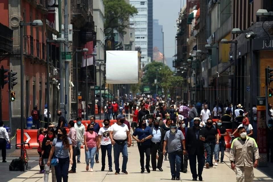 Así luce la Calle Francisco I. Madero, en el Centro Histórico.