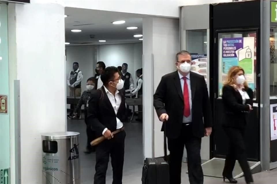 El Canciller forma parte de la comitiva del Presidente López Obrador en su visita a EU.