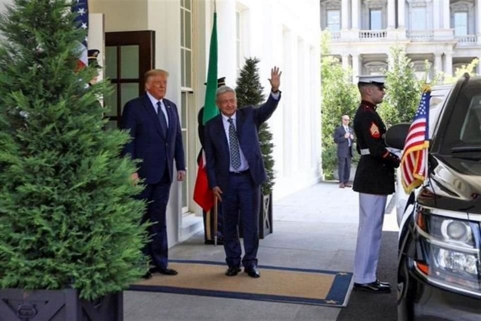 Después, fue recibido por Trump en el Ala Oeste de la Casa Blanca.