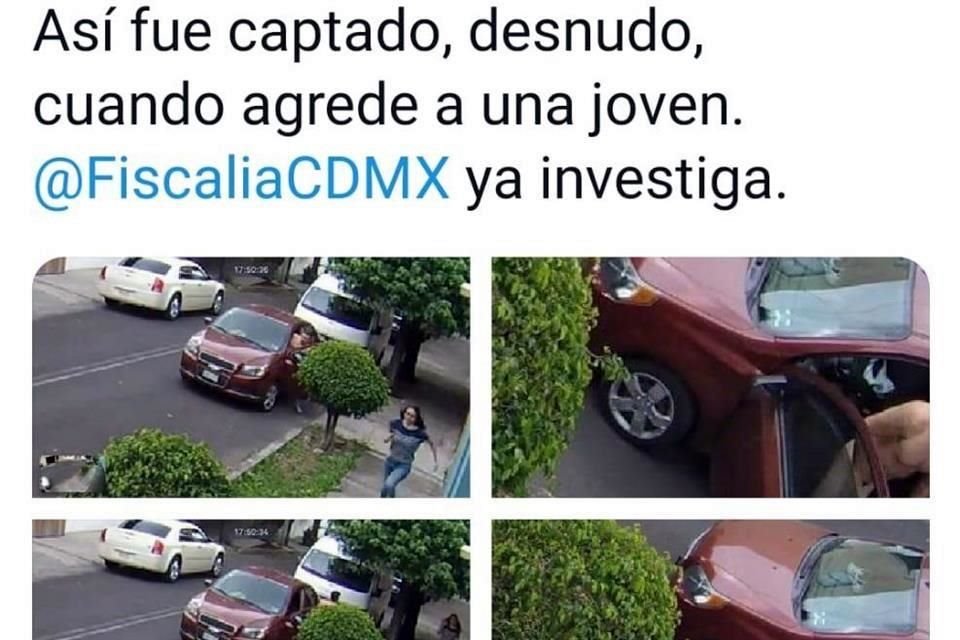 El hombre fue evidenciado en redes sociales.