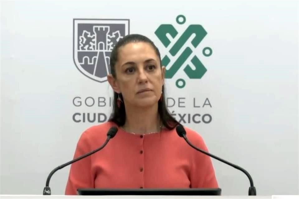 La Jefa de Gobierno señaló que no se ha registrado una ola de desalojo de inquilinos por falta de pago de renta.