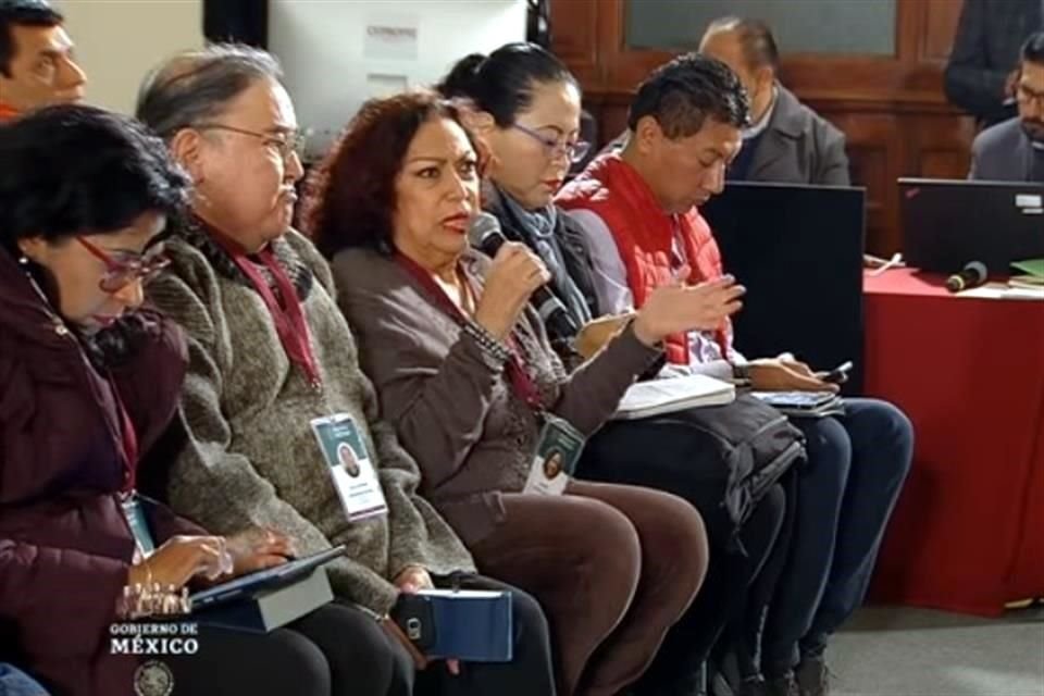 Arvide durante su intervención en la conferencia mañanera en Palacio Nacional del pasado 9 de enero.