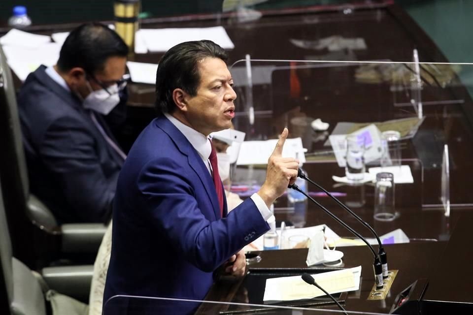 Mario Delgado, coordinador de la bancada de Morena en la Cámara de Diputados.