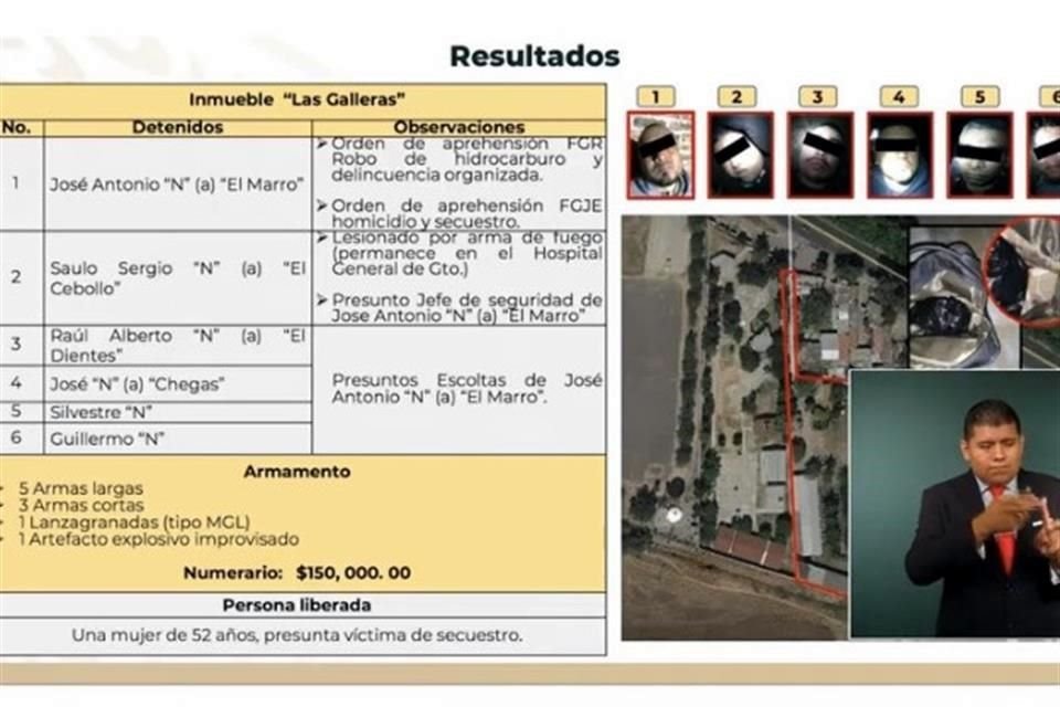 'El Marro' fue detenido junto con cinco cómplices.