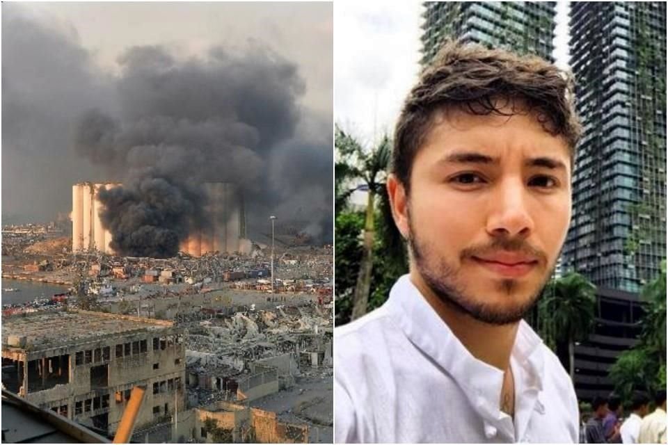 Ruen Roguez, cantante mexicano radicado en Beirut, Líbano, contó a REFORMA su experiencia tras la explosión ocurrida hoy en la urbe.