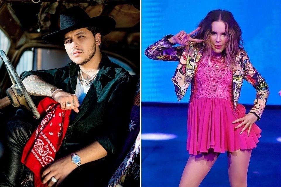 Christian Nodal y Belinda comenzaron una relación; fueron compañeros en la edición más reciente de 'La Voz México'.