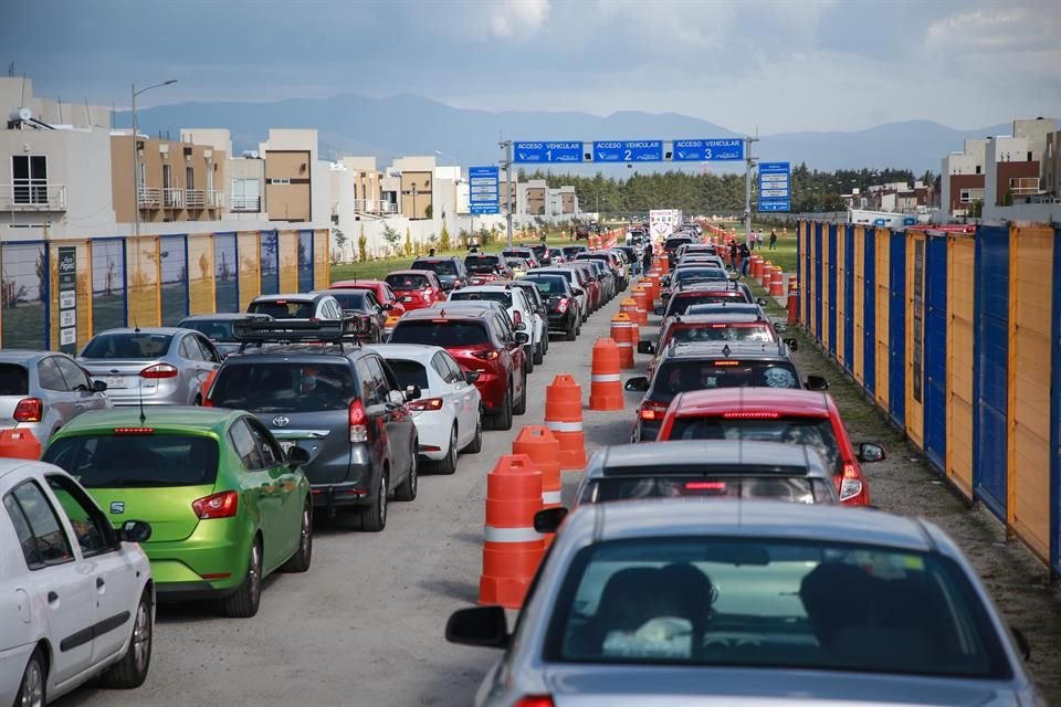 A partir de la carretera Toluca Naucalpan se podia hacer hasta media hora en llegar a el lugar asignado.