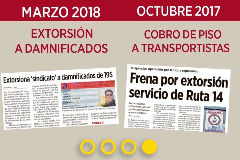 VIEJO HISTORIAL. El sindicato 'Libertad' tiene una larga lista de antecedentes turbios.