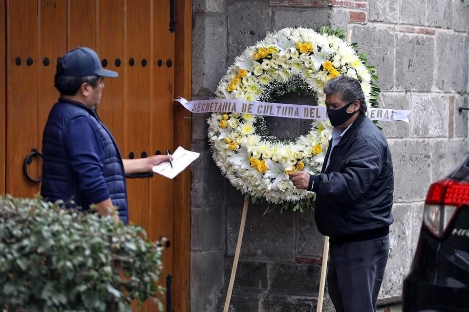 La SC envió una corona de flores por el fallecimiento de Barcha.