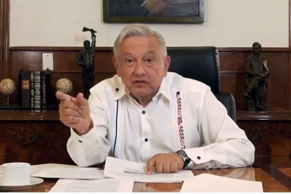 El Presidente difundió el video en redes sociales.