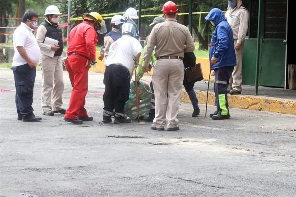 En la movilización participó personal de Seguridad Física de Pemex, Protección Civil local y federal, así como bomberos y agentes de la Policía capitalina.