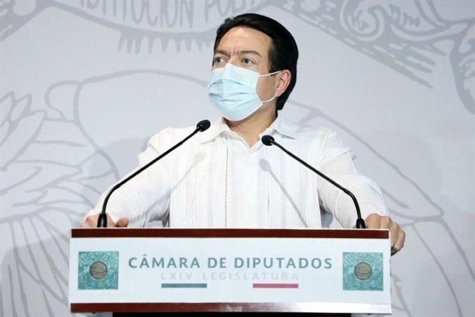 Mario Delgado, coordinador de los diputados de Morena.