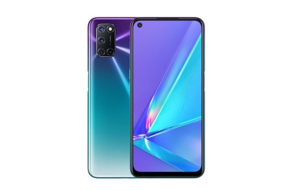 La pantalla del Oppo A72 es una Full HD+ de 6.5 pulgadas y el teléfono contará con un sistema de cuatro cámaras.