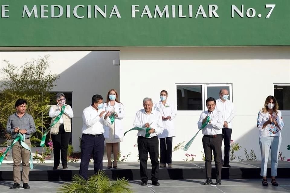 Inauguración de la unidad del IMSS en Reynosa.