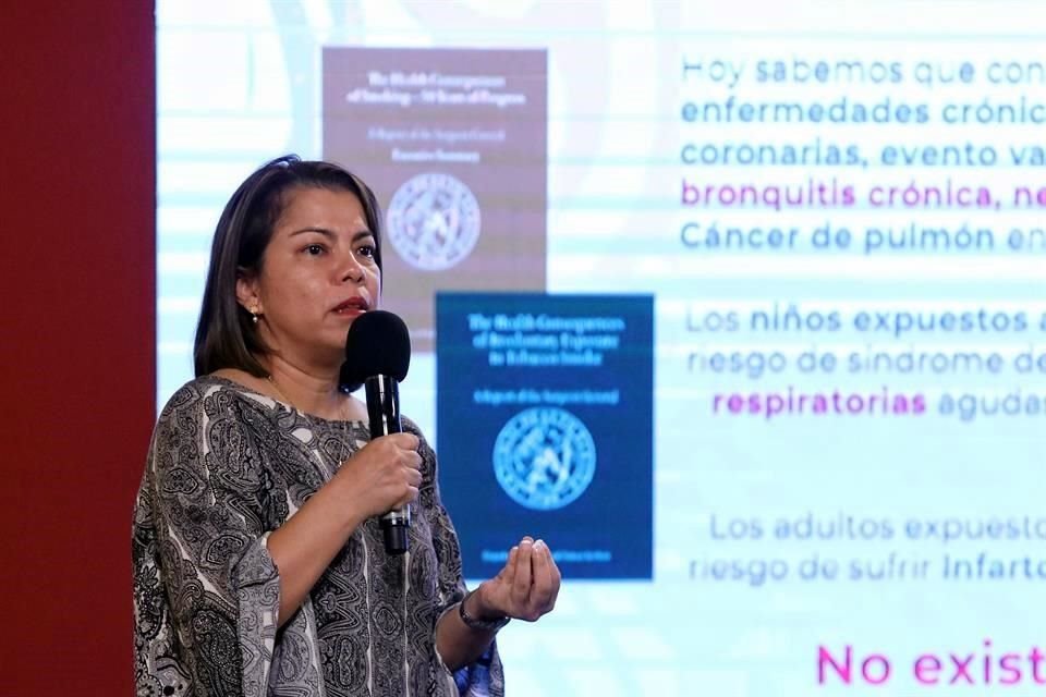 Luz Myriam Reynales, jefa del Departamento de Investigación sobre Tabaco del Instituto Nacional de Salud Pública.