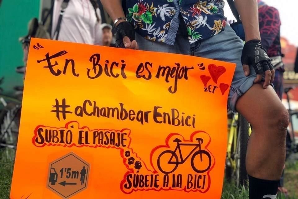 Pedalistas resaltaron que la Avenida Gustavo Baz significa una conexión para ciclistas de los tres municipios que buscan llegar a la Ciudad.