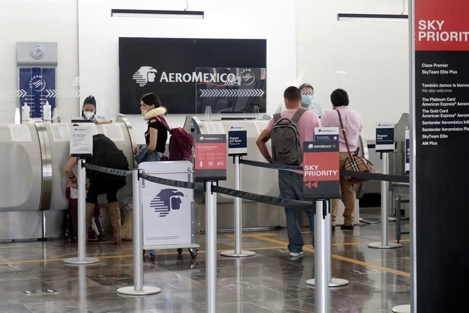 Durante agosto, el factor de ocupación de Aeroméxico fue de 62.4 por ciento.