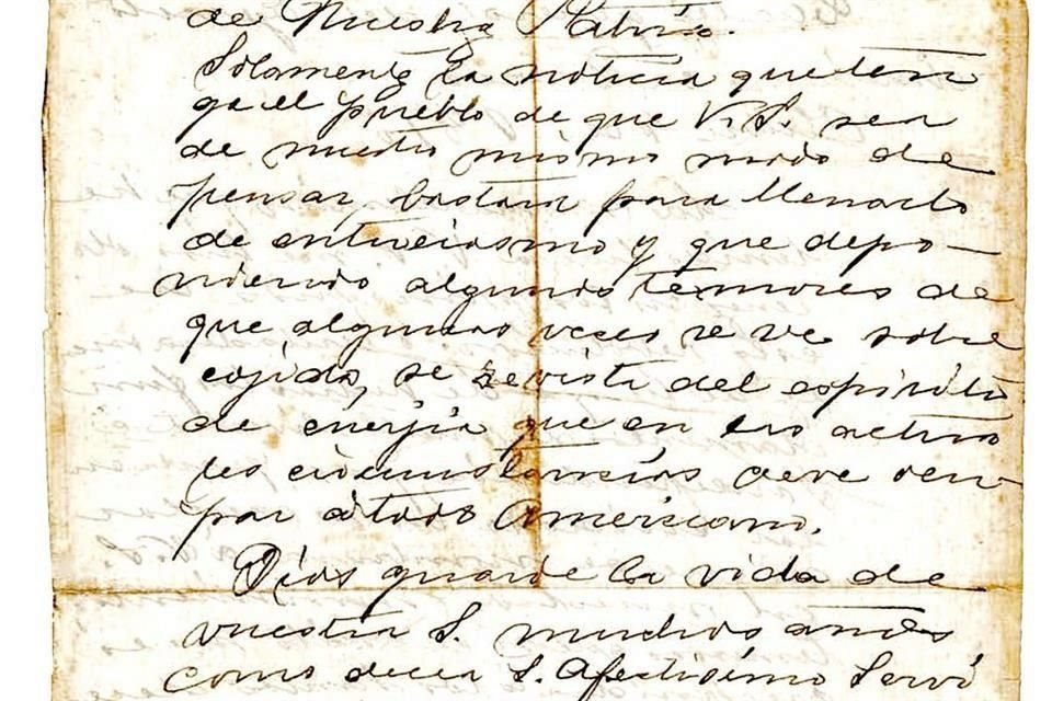 El manuscrito de Miguel Hidalgo, con un precio estimado de entre 110 mil y 130 mil pesos, fue retirado de la subasta.