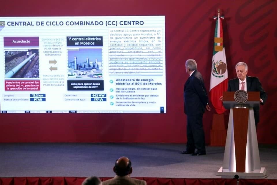 El director de la CFE, Manuel Bartlett, anunció que se reiniciará la construcción de la planta termoeléctrica en Morelos.