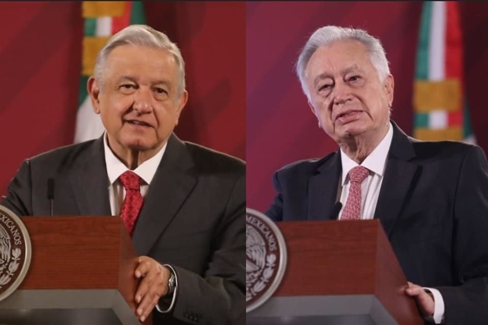 Andrés Manuel López Obrador y Manuel Bartlett.