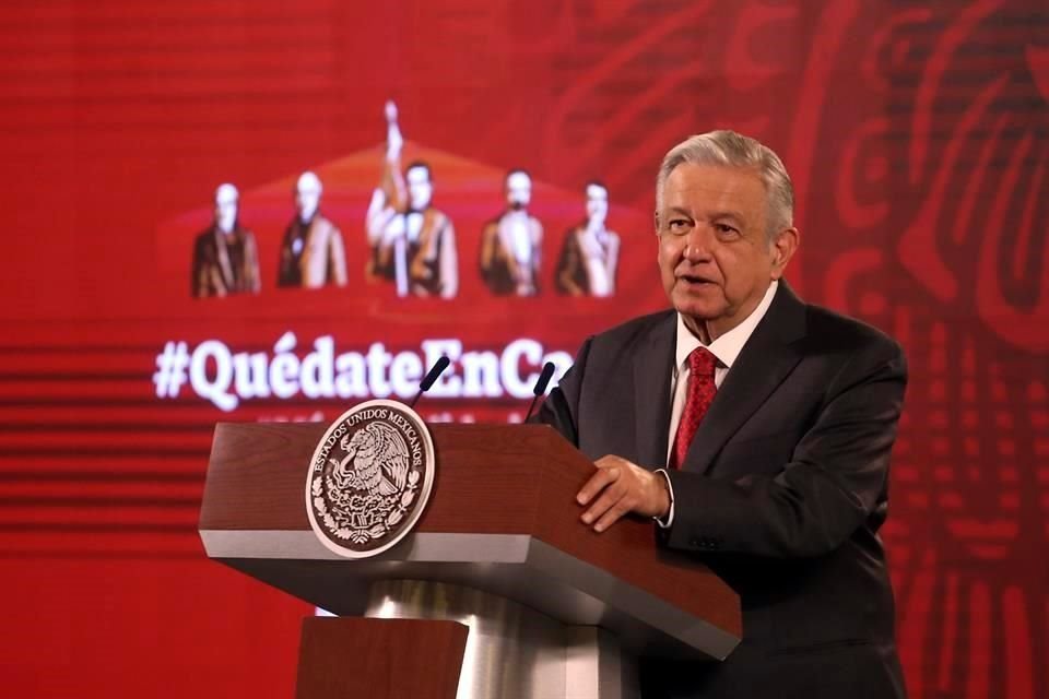 El Presidente Lóez Obrador en Conferencia mañanera.