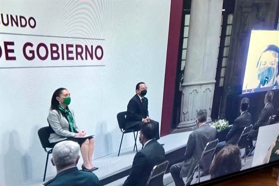 Aunque originalmente se planetó que Sheinbaum daría Informe desde oficina, finalmente realizó un evento con Gabinete en el Antiguo Palacio del Ayuntamiento.