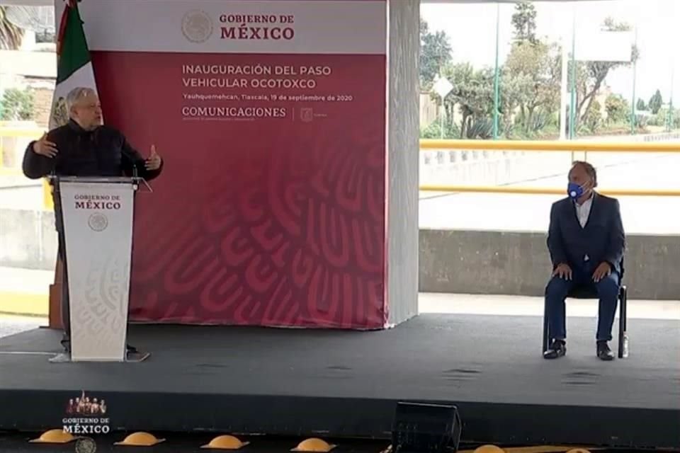 El Presidente asistió a la  inauguración del Paso Ocotoxco, Yauhquemehcan, Tlaxcala.