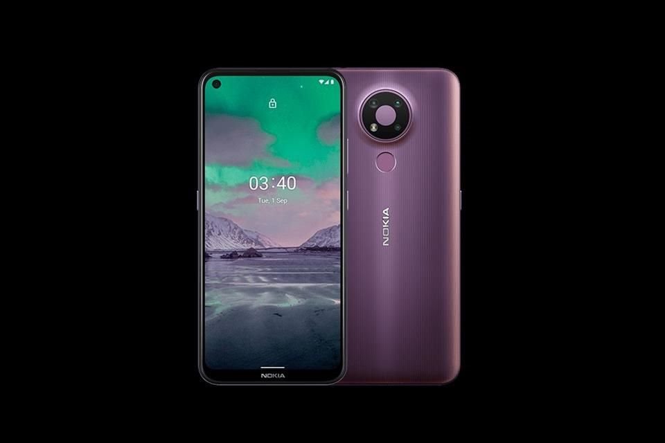 El Nokia 3.4 contará con una pantalla de 6.39 pulgadas HD+ y presentará la cámara frontal de 8 MP en una pequeña perforación, con un sistema de triple cámara.