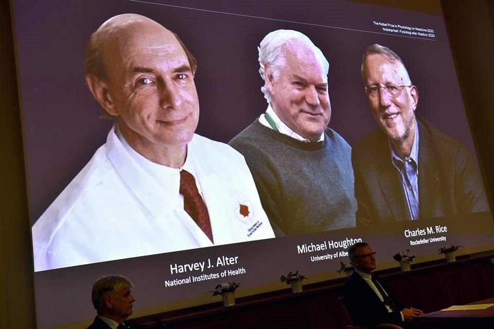 Los investigadores Harvey J. Alter, Michael Houghton y Charles M. Rice compartirán el premio por descubrir el virus de la hepatitis C.