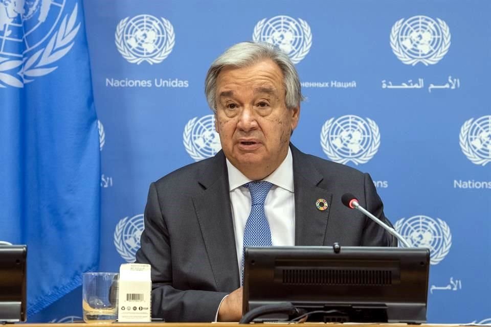 Antonio Guterres, secretario general de la ONU, en una reciente reunión de la Asamblea General de Naciones Unidas.