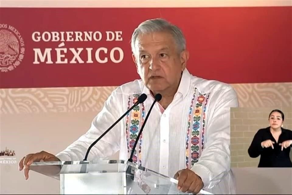López Obrador tuvo su segundo acto del día en Playa del carmen, Quintana Roo.