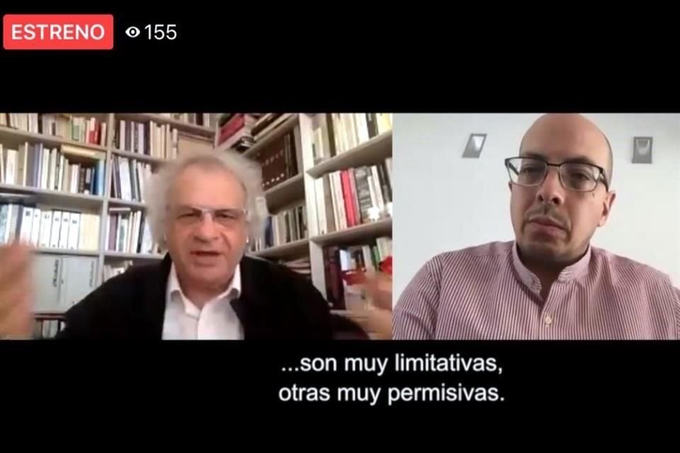 El escritor franco-libanés Amin Maalouf participó en una charla virtual con Jorge Volpi.