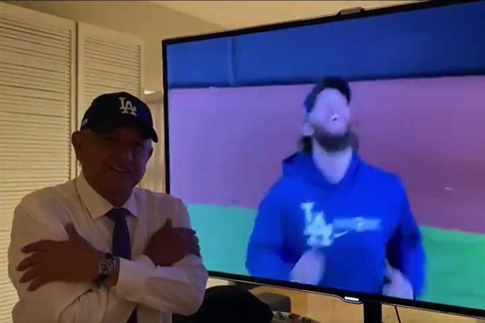 López Obrador mandó un mensaje después del encuentro que le dio el título a los Dodgers.