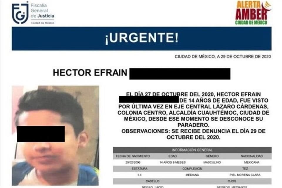 Los menores eran buscados por sus familiares debido a que fueron vistos por última vez el 27 de octubre, por lo que se emitió una Alerta Amber.