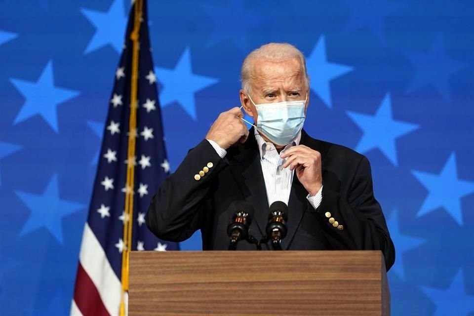 Joe Biden durante un mensaje este jueves.