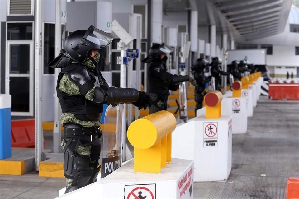 La presencia de la Guardia Nacional se mantiene este viernes.