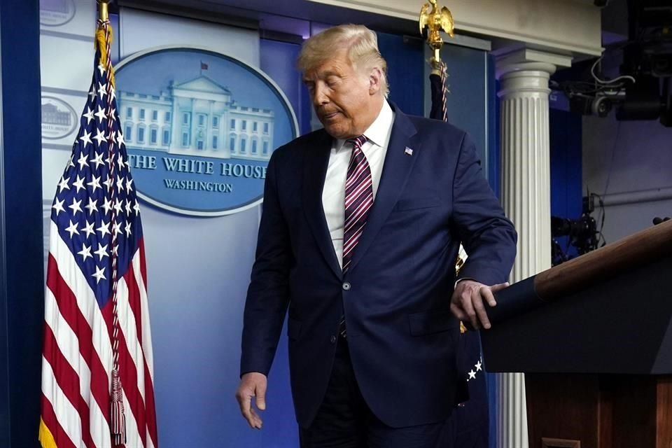 Trump rechazó el triunfo de Biden.