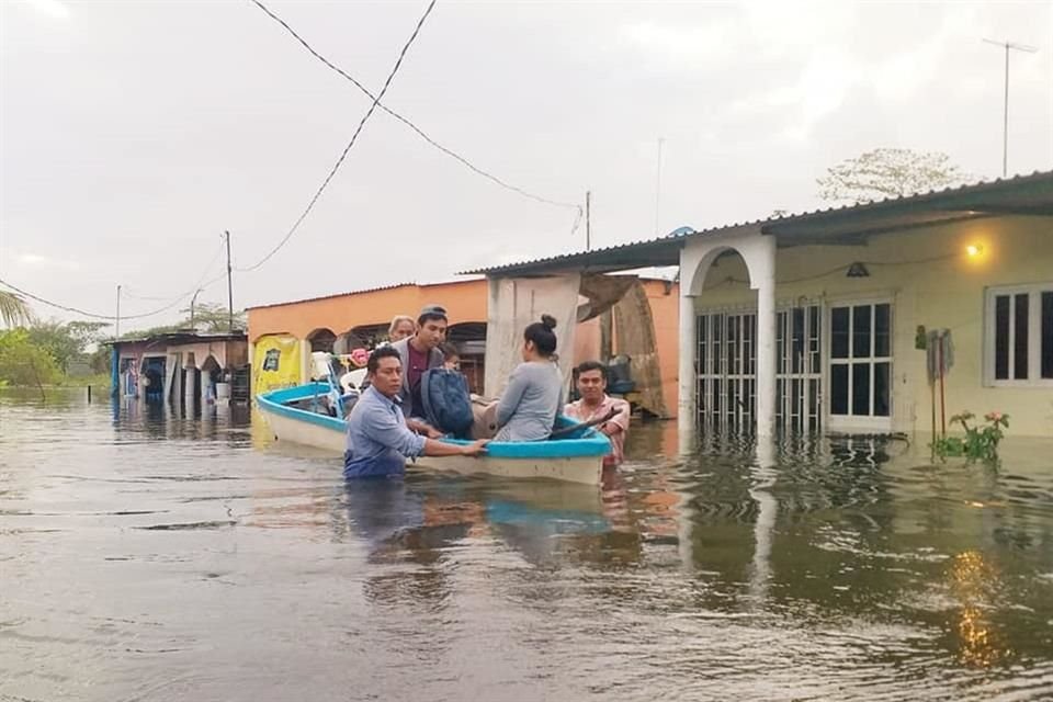 Afectaciones en Macuspana.