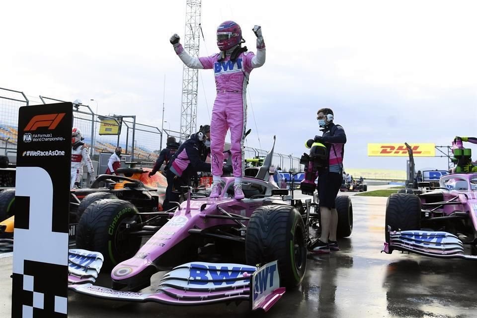 Stroll celebró en Estambul.