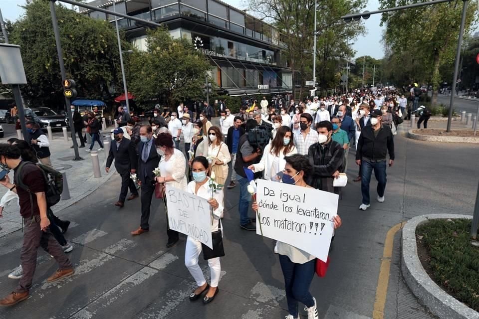 Marcha en Polanco Por Jaques Batipste Daniel Lormad.