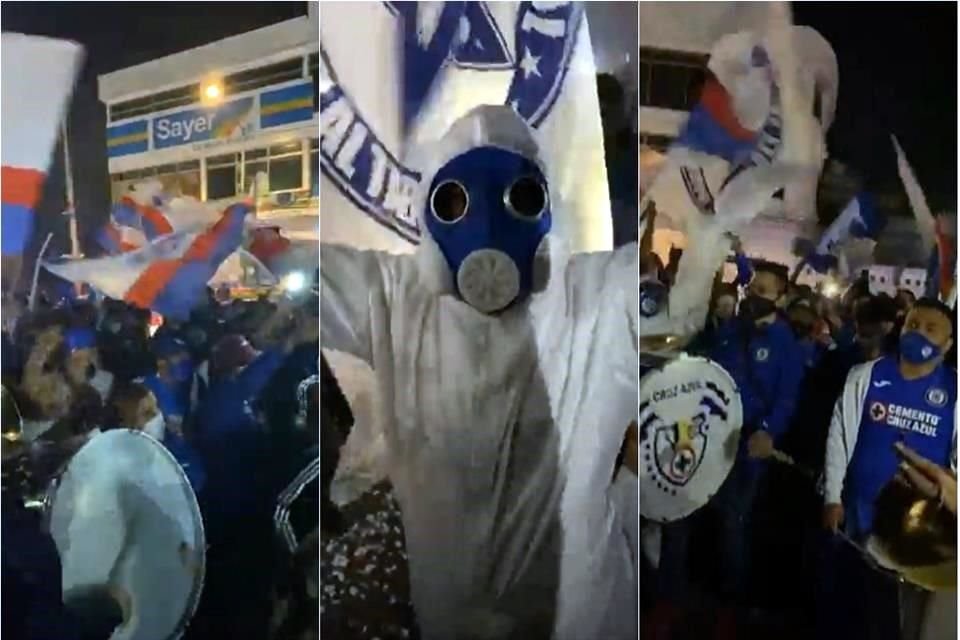 Los aficionados no pudieron ver a su equipo, que entró por otra puerta al Azteca.