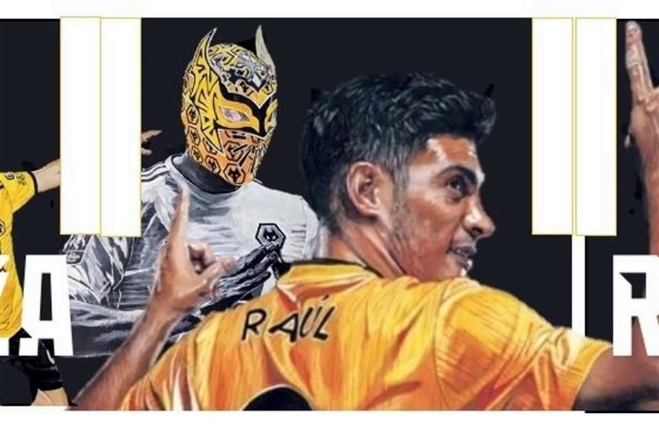 El diseño ganador del cartel en apoyo a Raúl Jiménez.