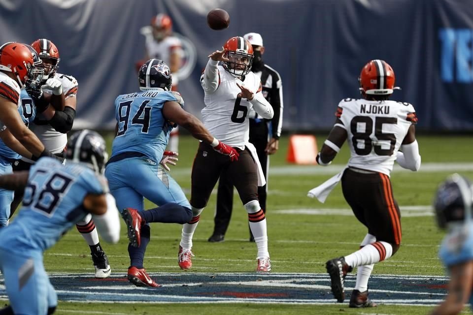 Baker Mayfield lleva 21 pases de anotación y siete intercepciones en la campaña 2020.