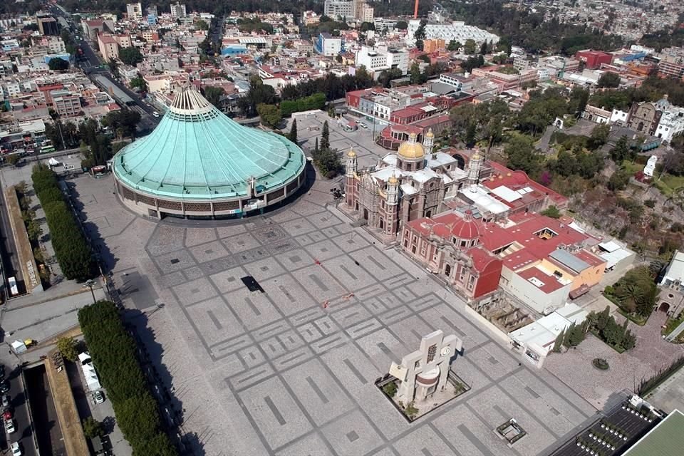 En el primer día de cierre, la Basílica lucía así. La decisión se tomó para reducir riesgo de contagio de Covid-19.