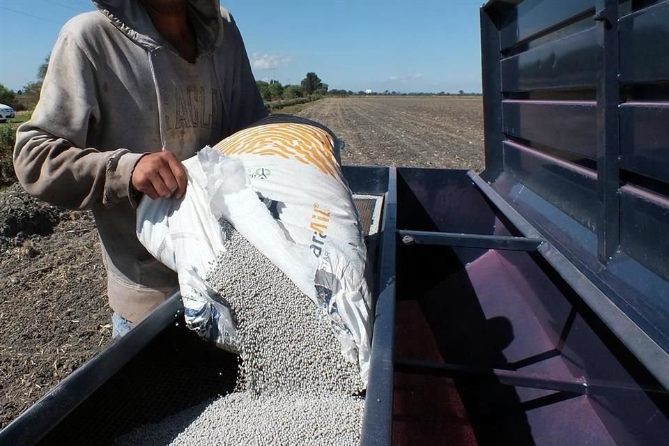 De las 6 millones a 6.5 millones de toneladas de fertilizantes que México consume, en 2020 y 2021 se produjeron únicamente 2 millones, por lo que se depende de las importaciones.