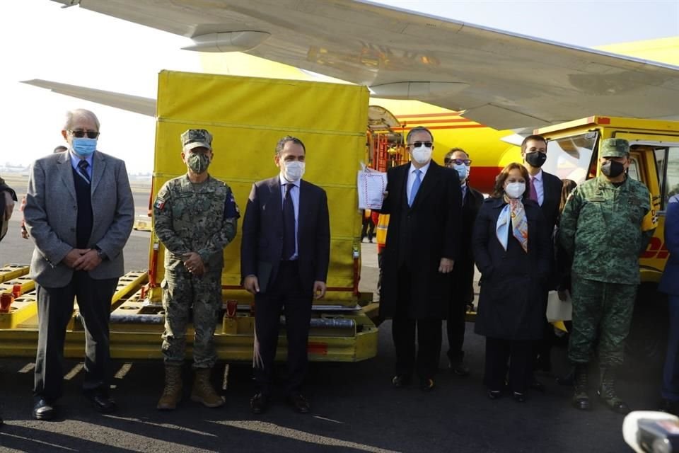 La carga procedente de Bélgica fue transportada por el avión que partió esta mañana desde Cincinnati, Estados Unidos, donde había hecho escala.