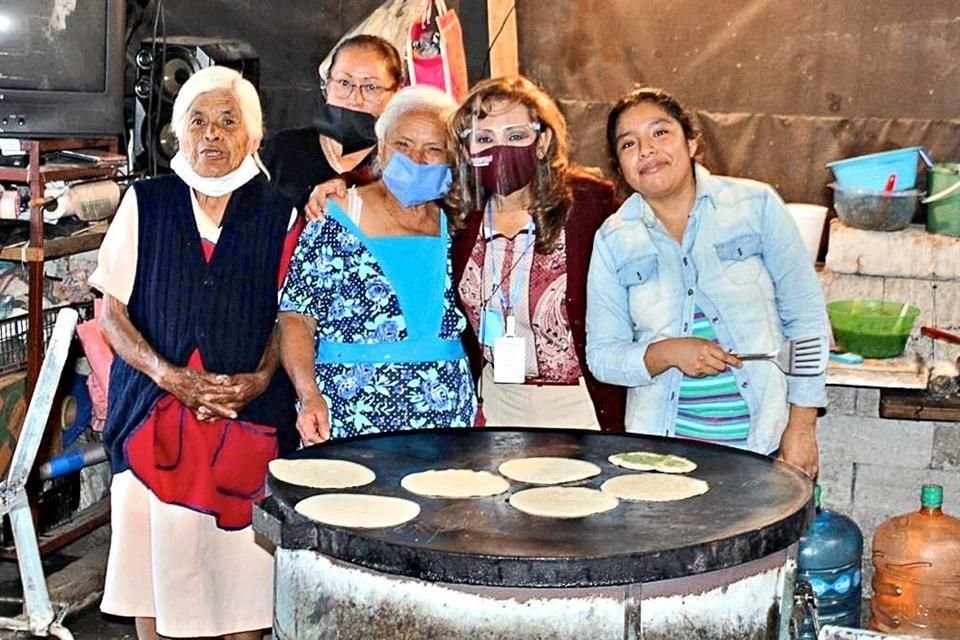 Lorena Cuéllar, en Tlaxcala.