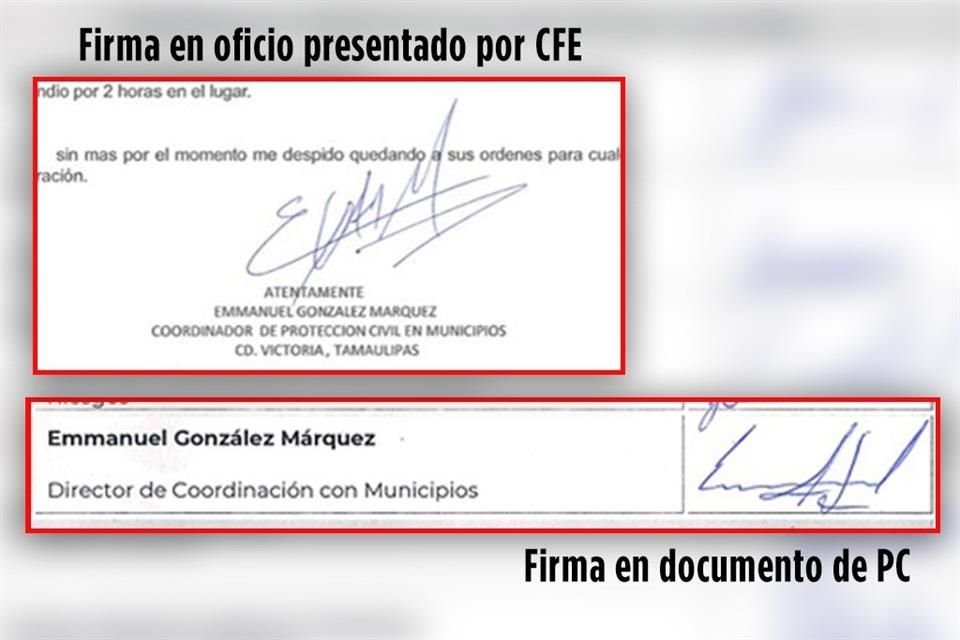 Protección Civil de Tamaulipas desconoció el oficio que presentó la CFE como evidencia de un incendio al que atribuyó el megaapagón.