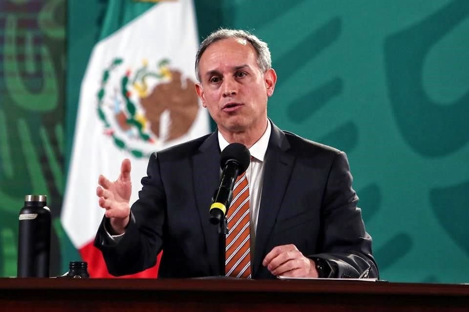 El subsecretario de la Ssa en conferencia de prensa ayer en Palacio Nacional.